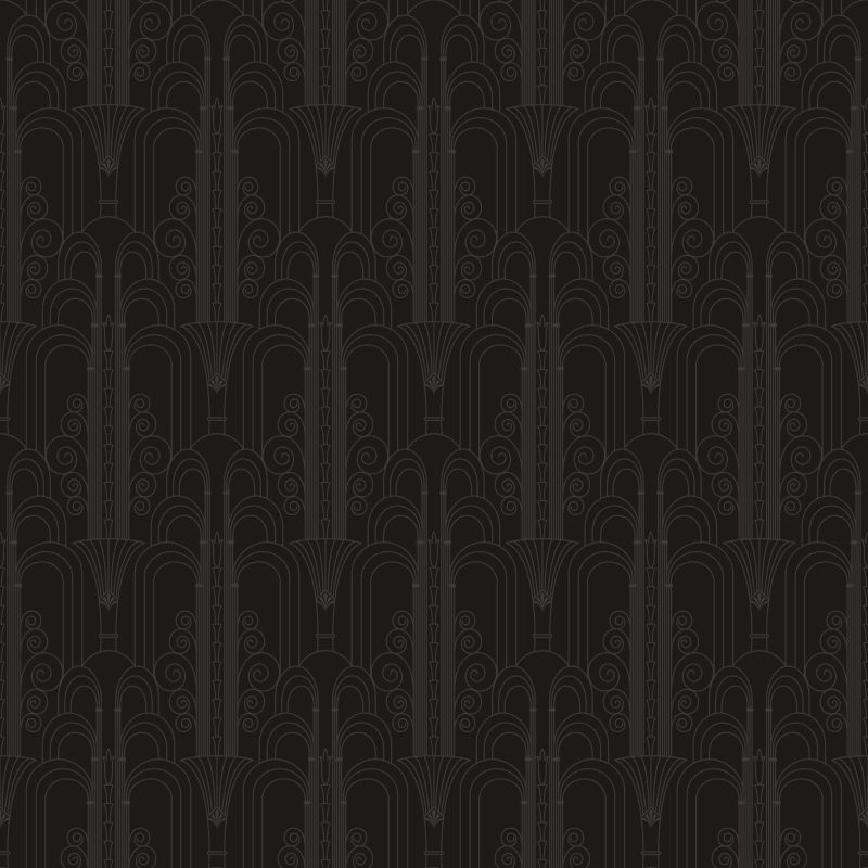 Ozdobne fontanny na ciemnym tle