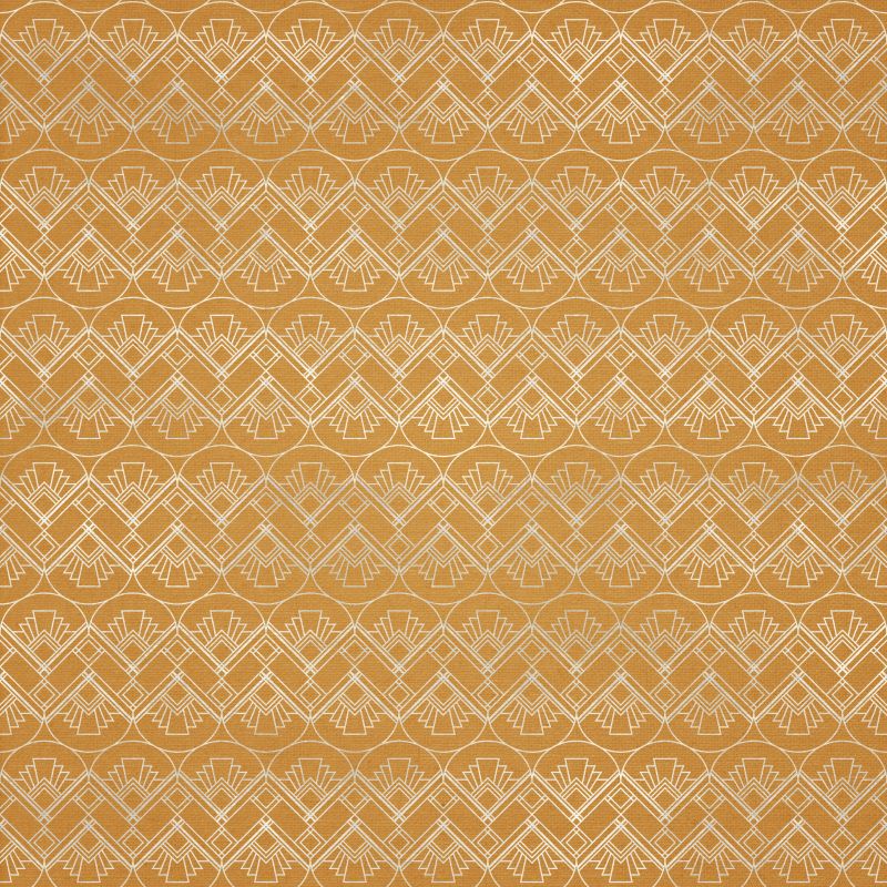 Poziomy dekoracyjny wzorek na musztardowym tle