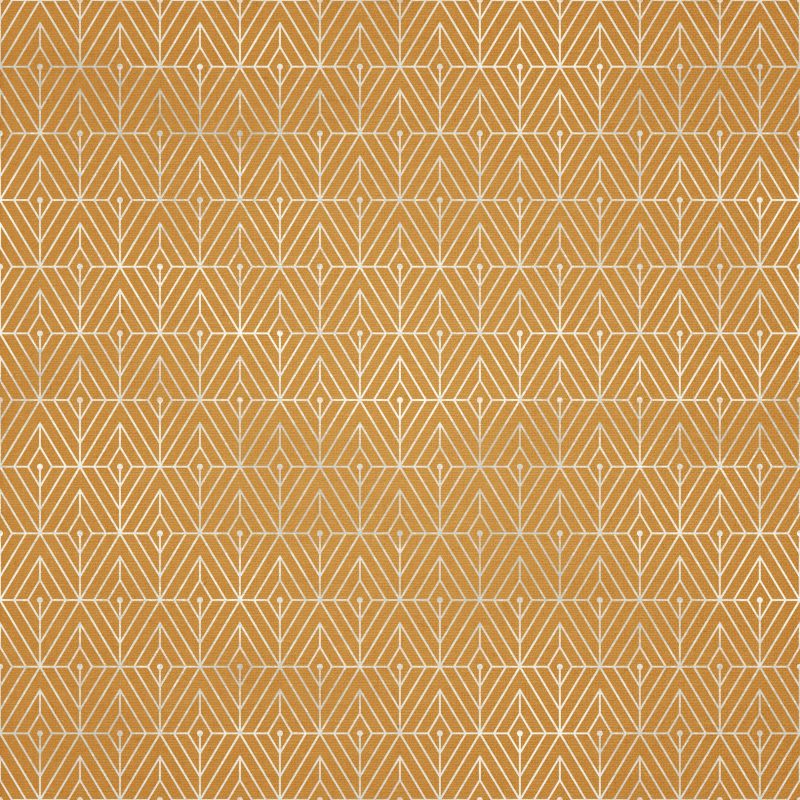 Delikatne obrócone romby na musztardowym tle