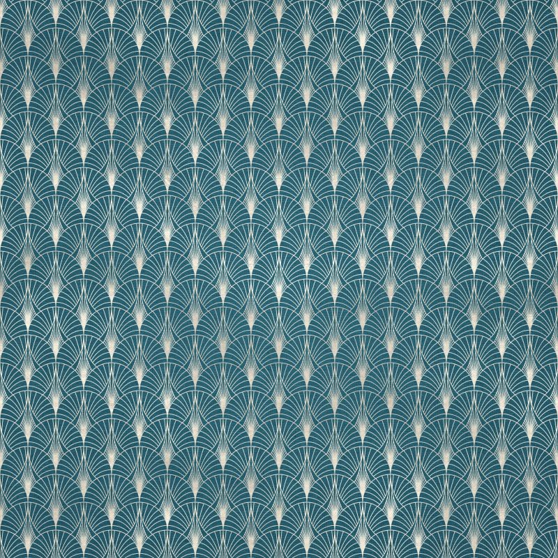 Dekoracyjny wzór z łuków na turkusowym tle