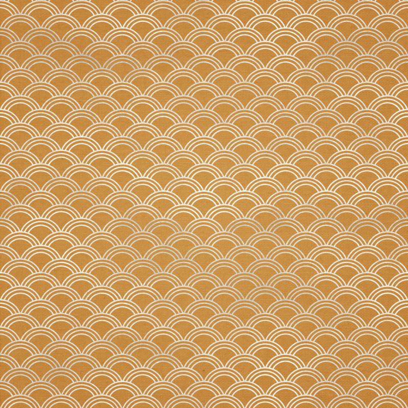 Obrysy tęczy na musztardowym tle