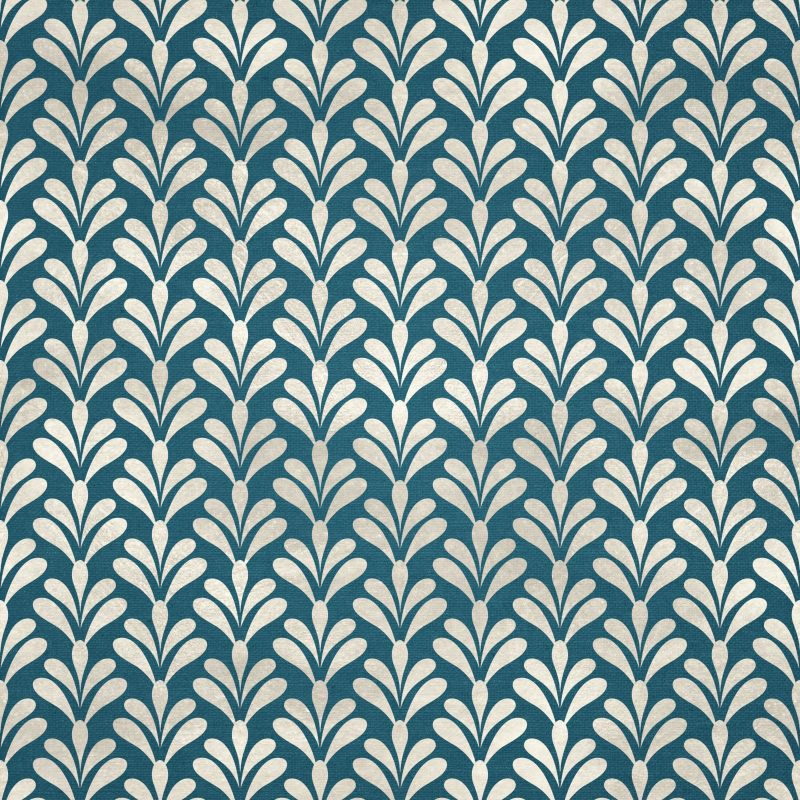 Szare listki na turkusowym tle