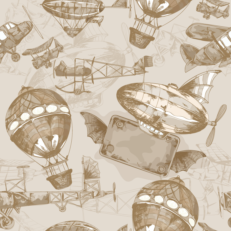 Maszyny latające w stylu retro