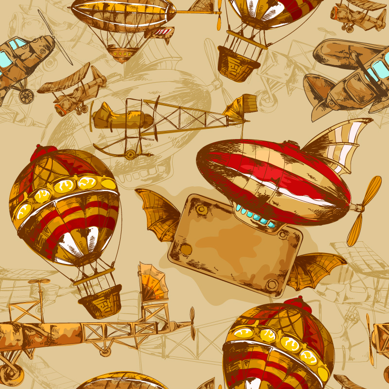 Steampunkowe maszyny latające