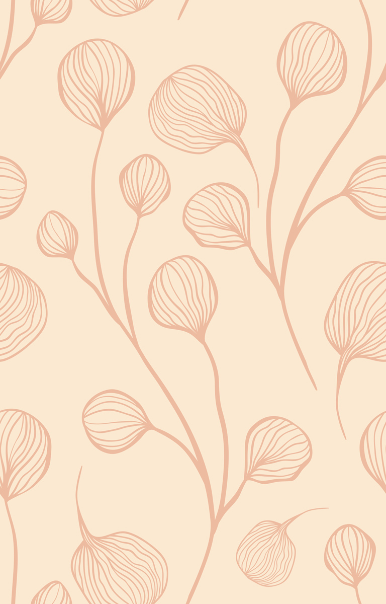 Delikatne różowe pędy na blado-różowym tle