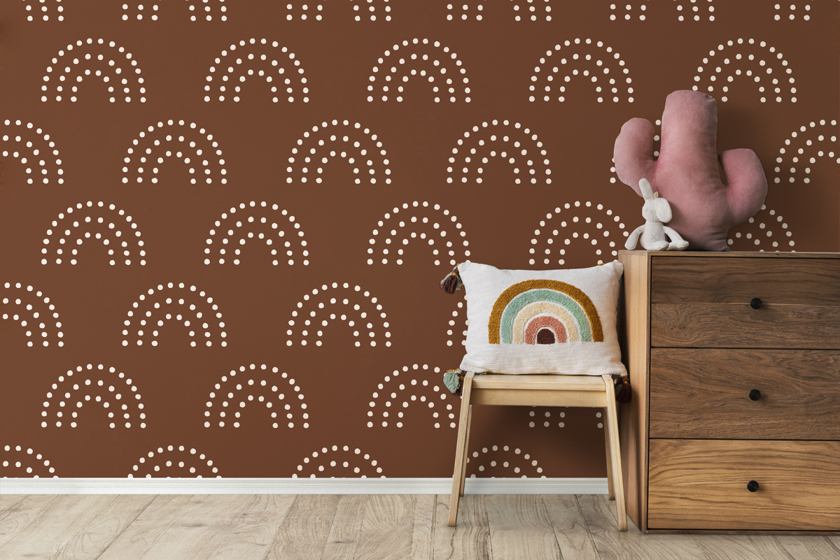 Tapeta - Tęcze z kropek - fototapeta.shop