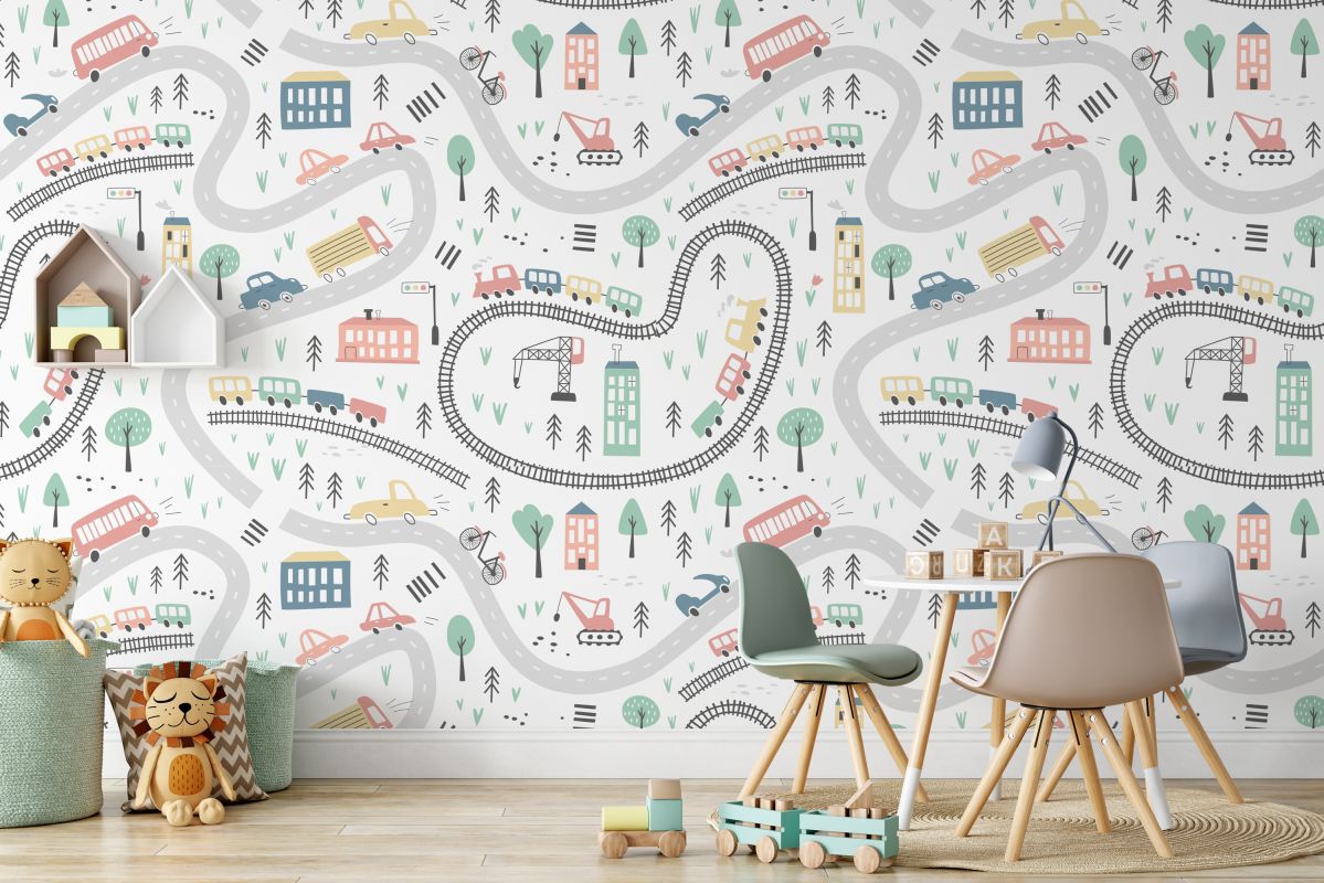 Tapeta - Mapa drogowa - fototapeta.shop