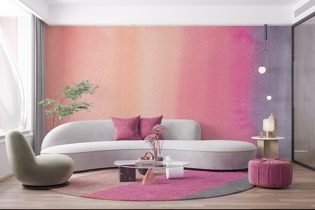 Fototapeta - Ombre w odcieniach różu - fototapeta.shop