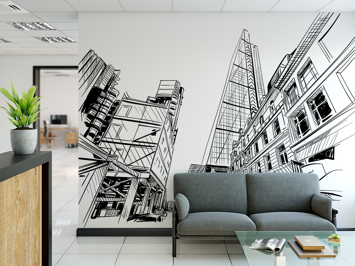 Fototapeta - Szkic miasta - fototapeta.shop
