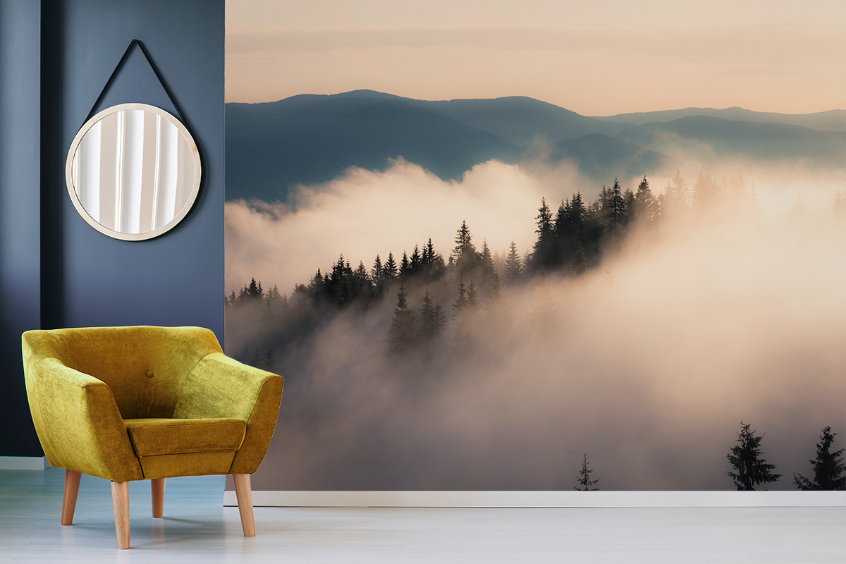 Fototapeta - Różowy poranek w górach - fototapeta.shop