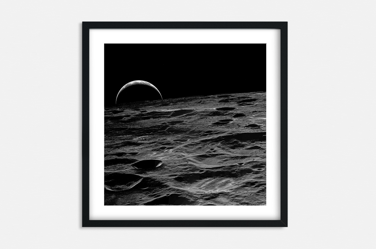 Plakat - Ziemia z księżyca - fototapeta.shop