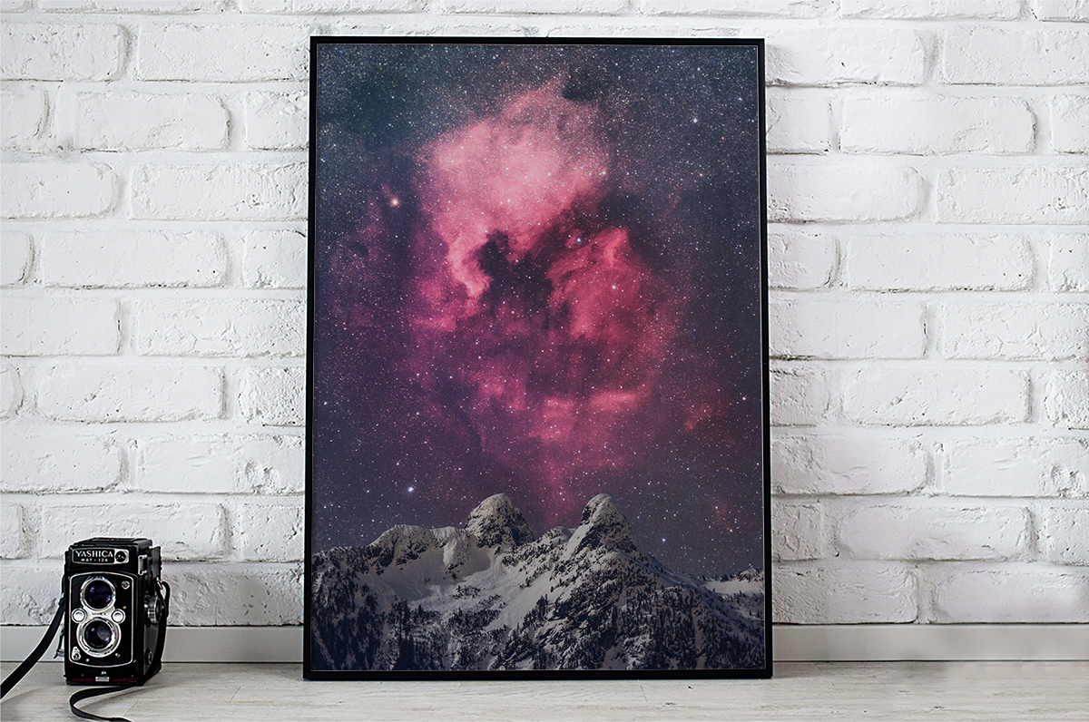 Plakat - Nocny pejzaż - fototapeta.shop