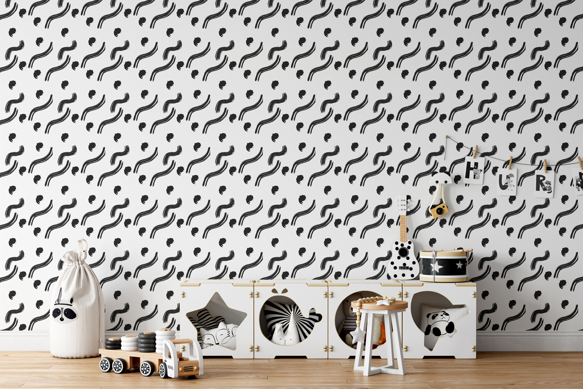 Tapeta - Fale i kleksy - fototapeta.shop