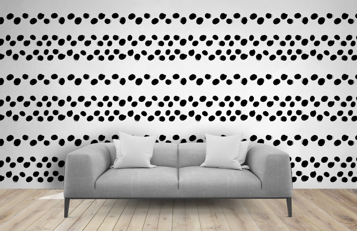 Tapeta - Pasy z nieregularnych kropek - fototapeta.shop