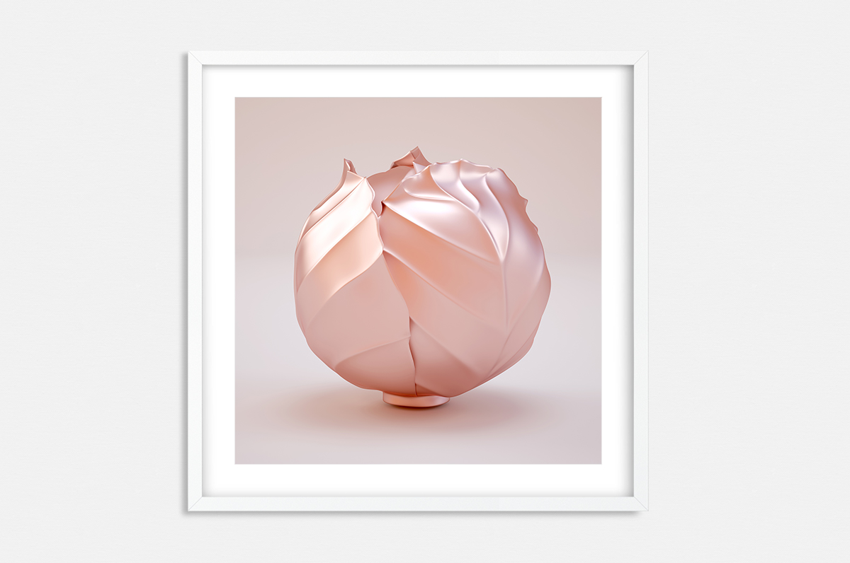 Plakat - Różowa główka kapusty - fototapeta.shop