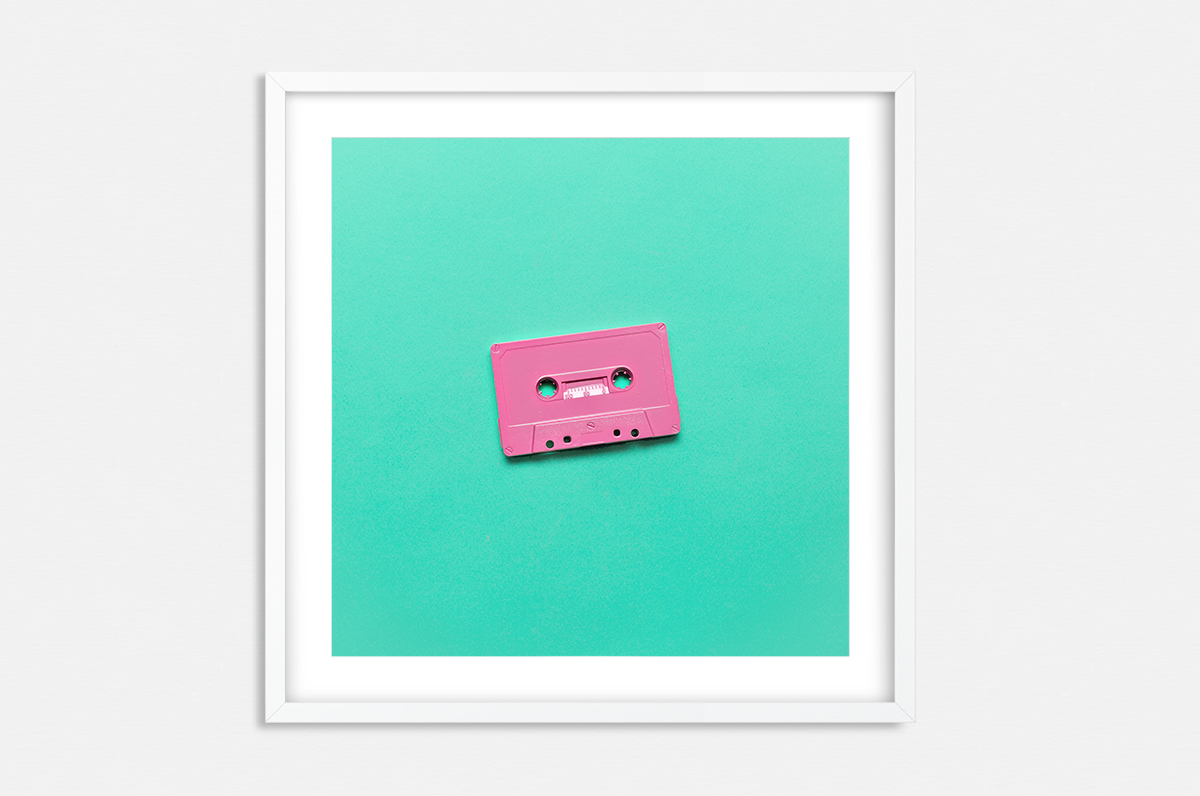 Plakat - Pop-Art kaseta magnetofonowa - fototapeta.shop