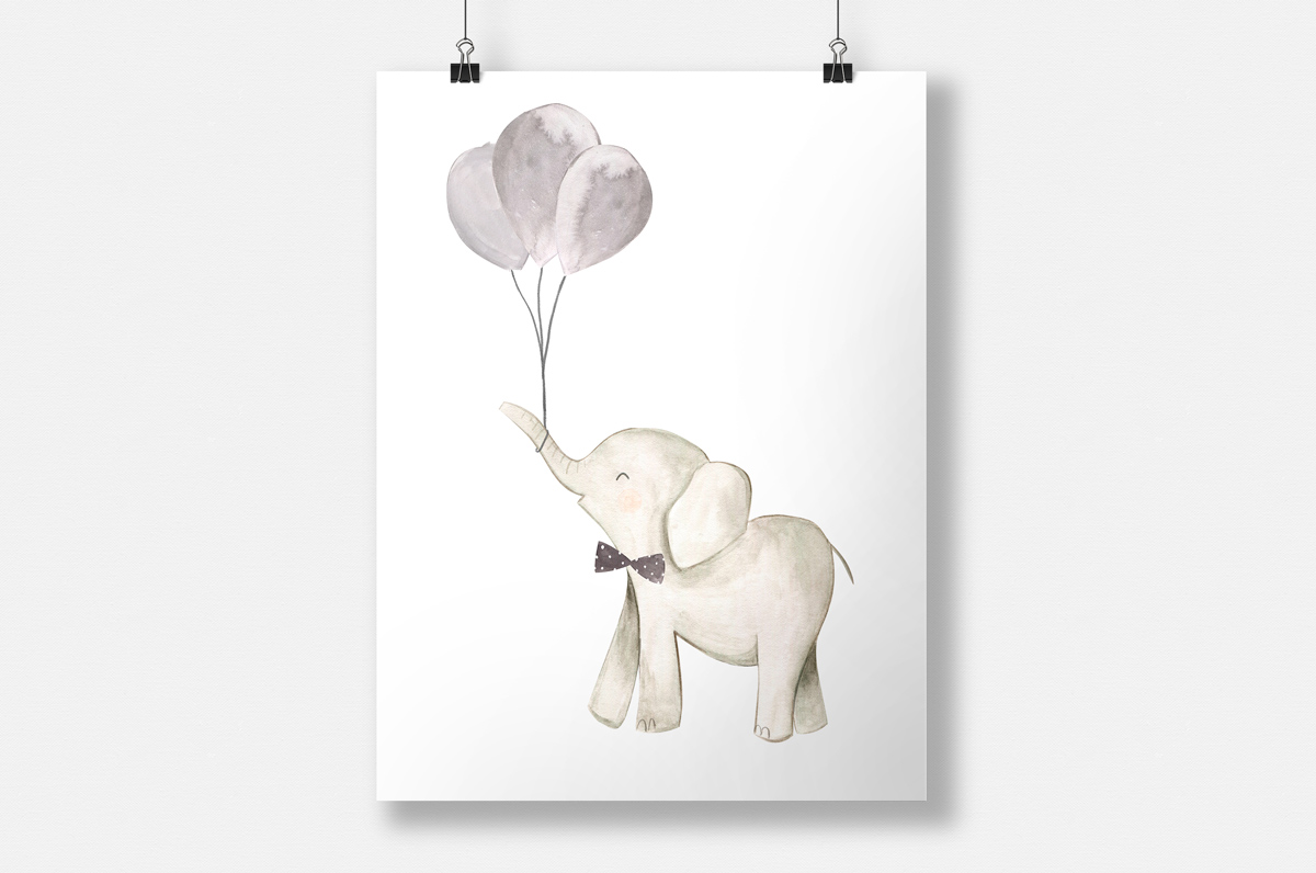 Słoń z balonikami