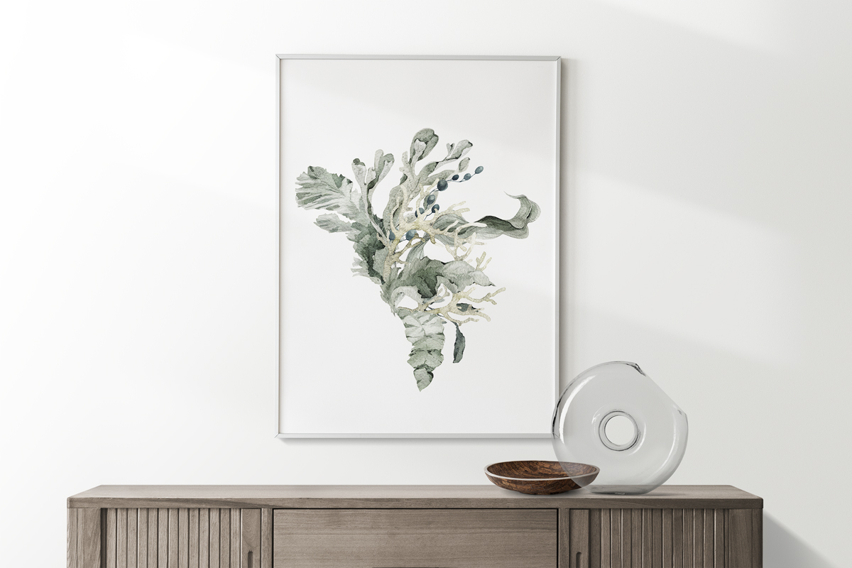 Plakat - Wodorosty w zielonej tonacji - fototapeta.shop