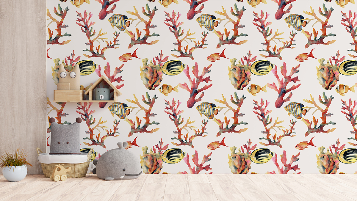 Tapeta - Ryby na rafie - fototapeta.shop