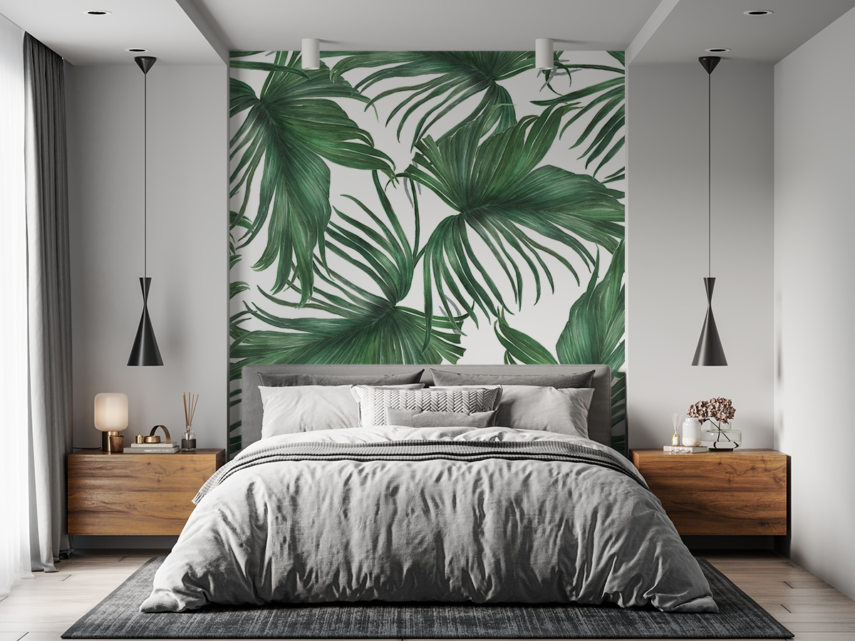 Tapeta - Pierzaste palmy - fototapeta.shop