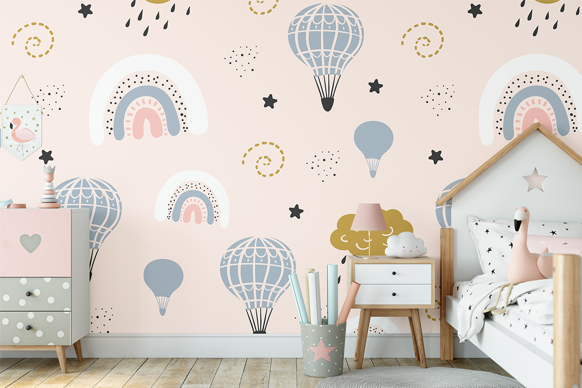Tapeta - Balony i chmurki - fototapeta.shop