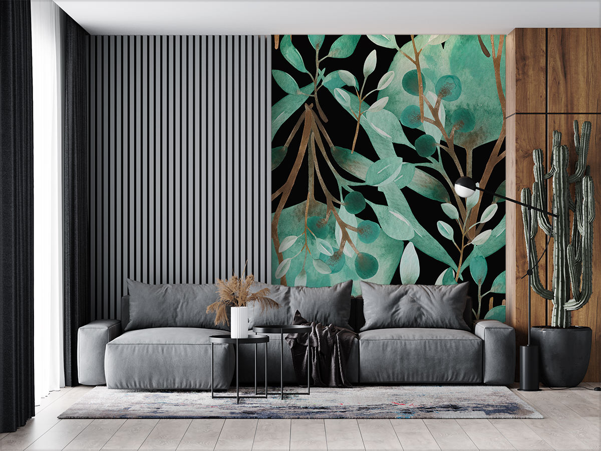 Tapeta - Liściasta elegancja - fototapeta.shop
