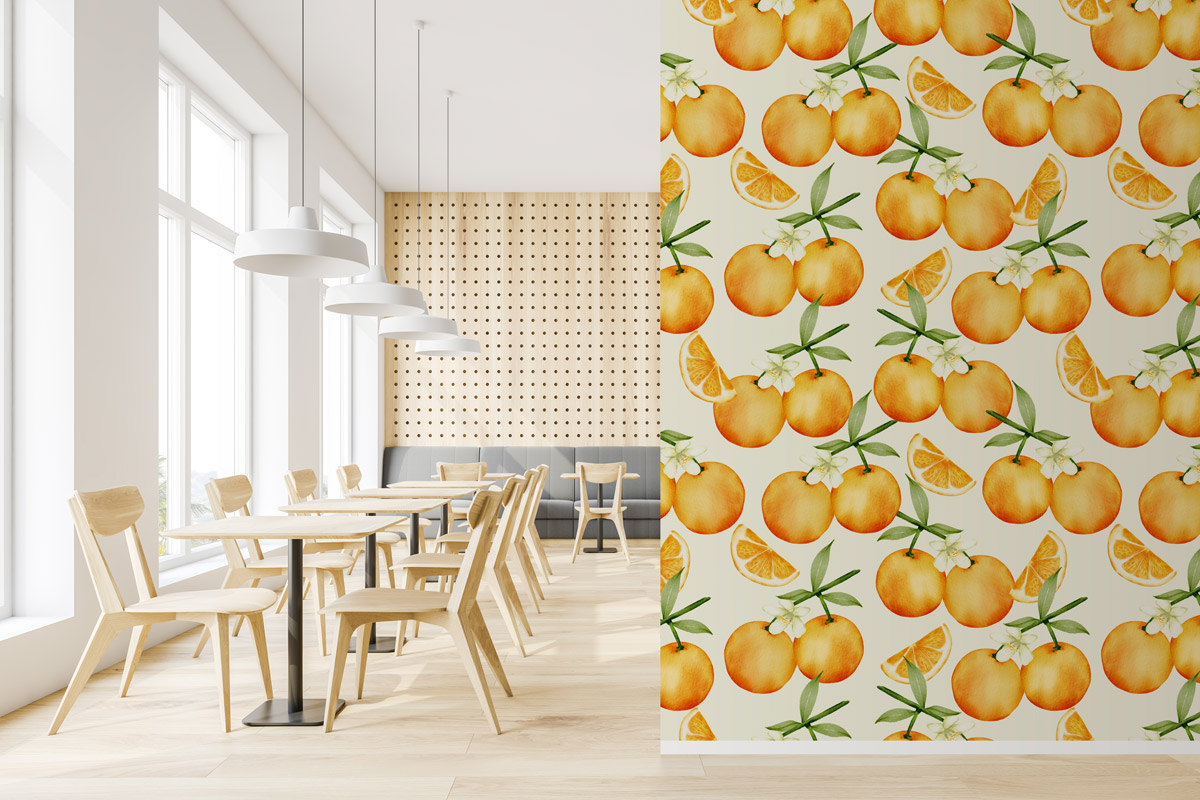 Tapeta - Drzewko pomarańczowe - fototapeta.shop