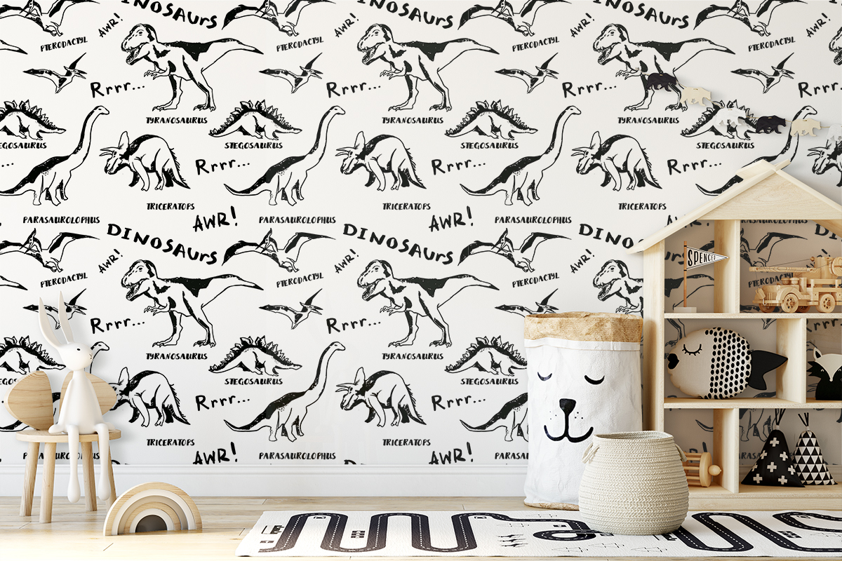 Tapeta - Arrrr dinozaury! - fototapeta.shop
