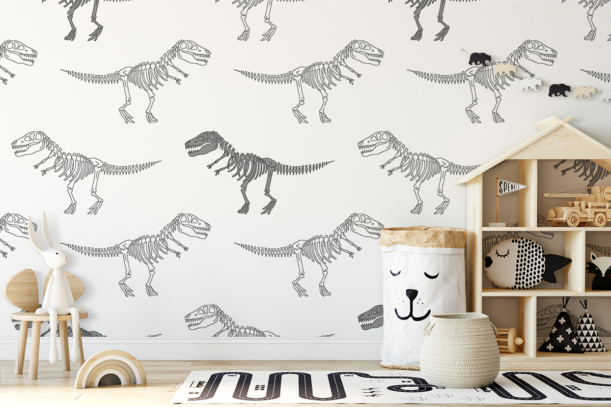 Tapeta - Szkielety tyranozaura - fototapeta.shop