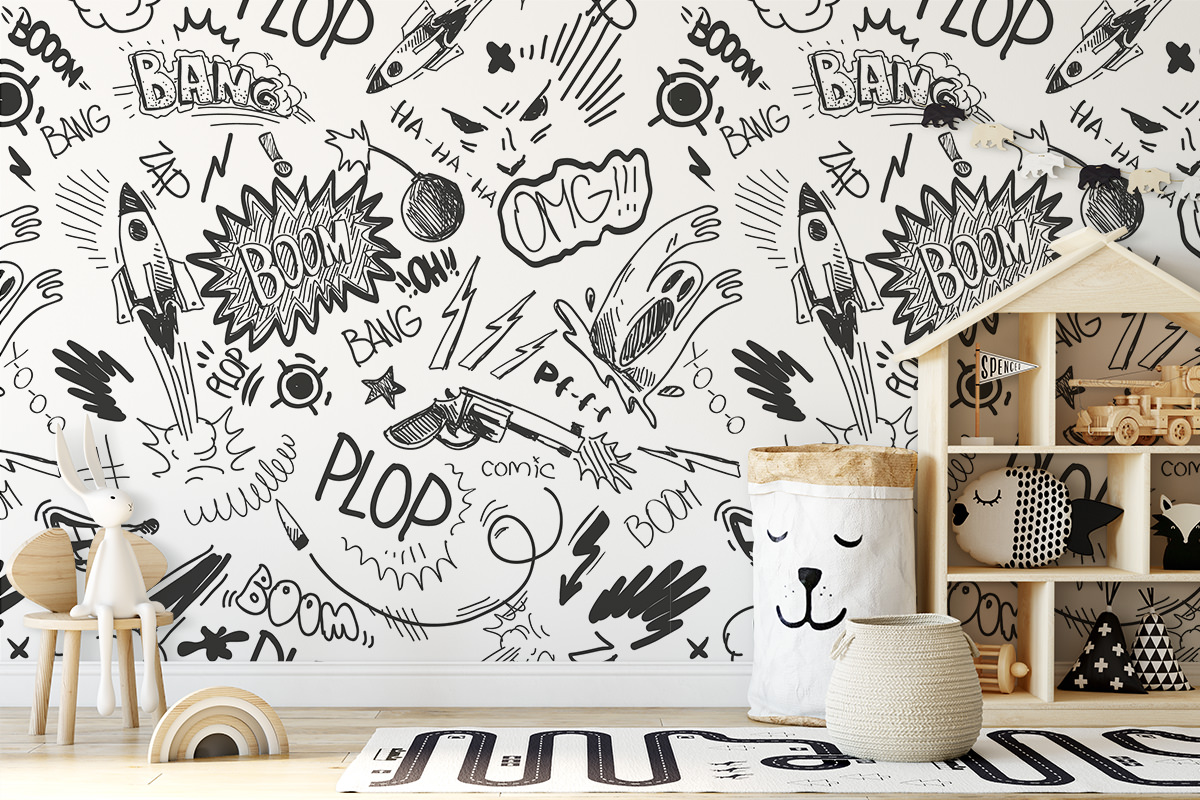 Tapeta - Boom, Bang! - fototapeta.shop