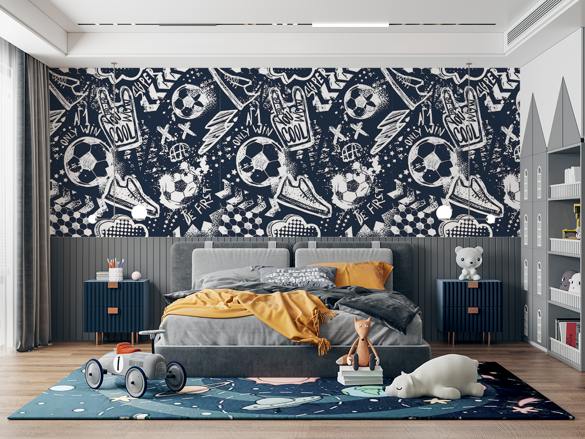 Tapeta - Bazgroły sportowe - fototapeta.shop