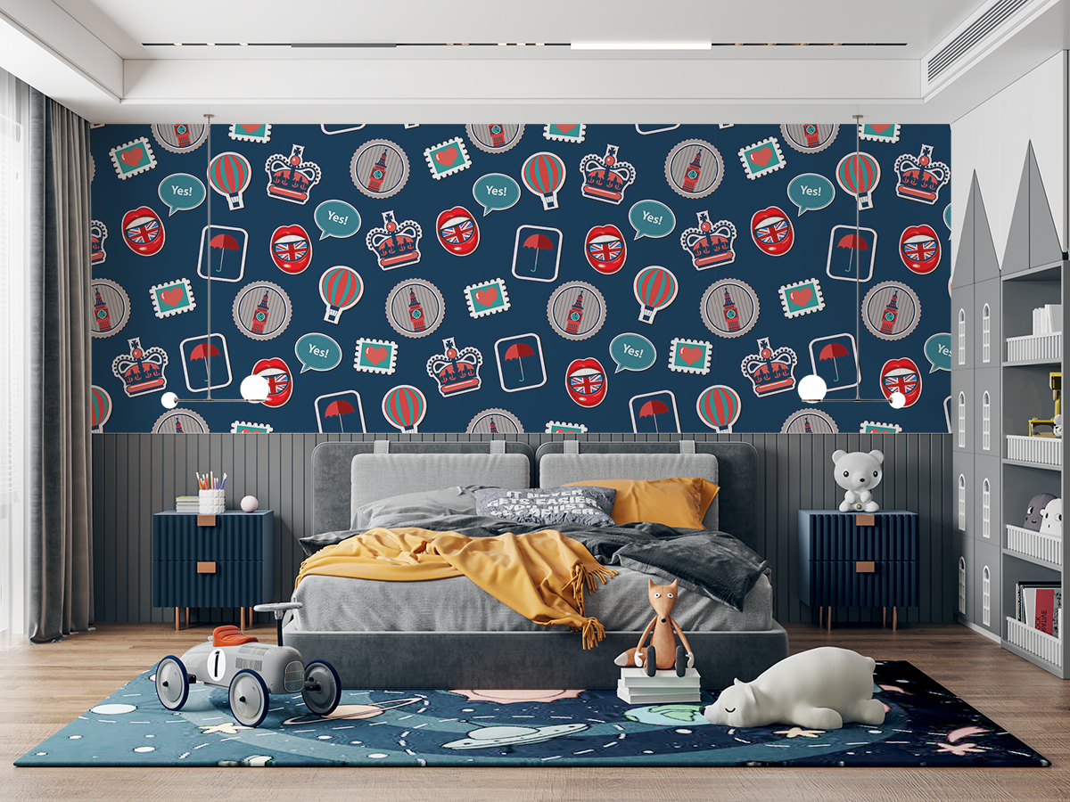 Tapeta - Pocztówka z Anglii - fototapeta.shop