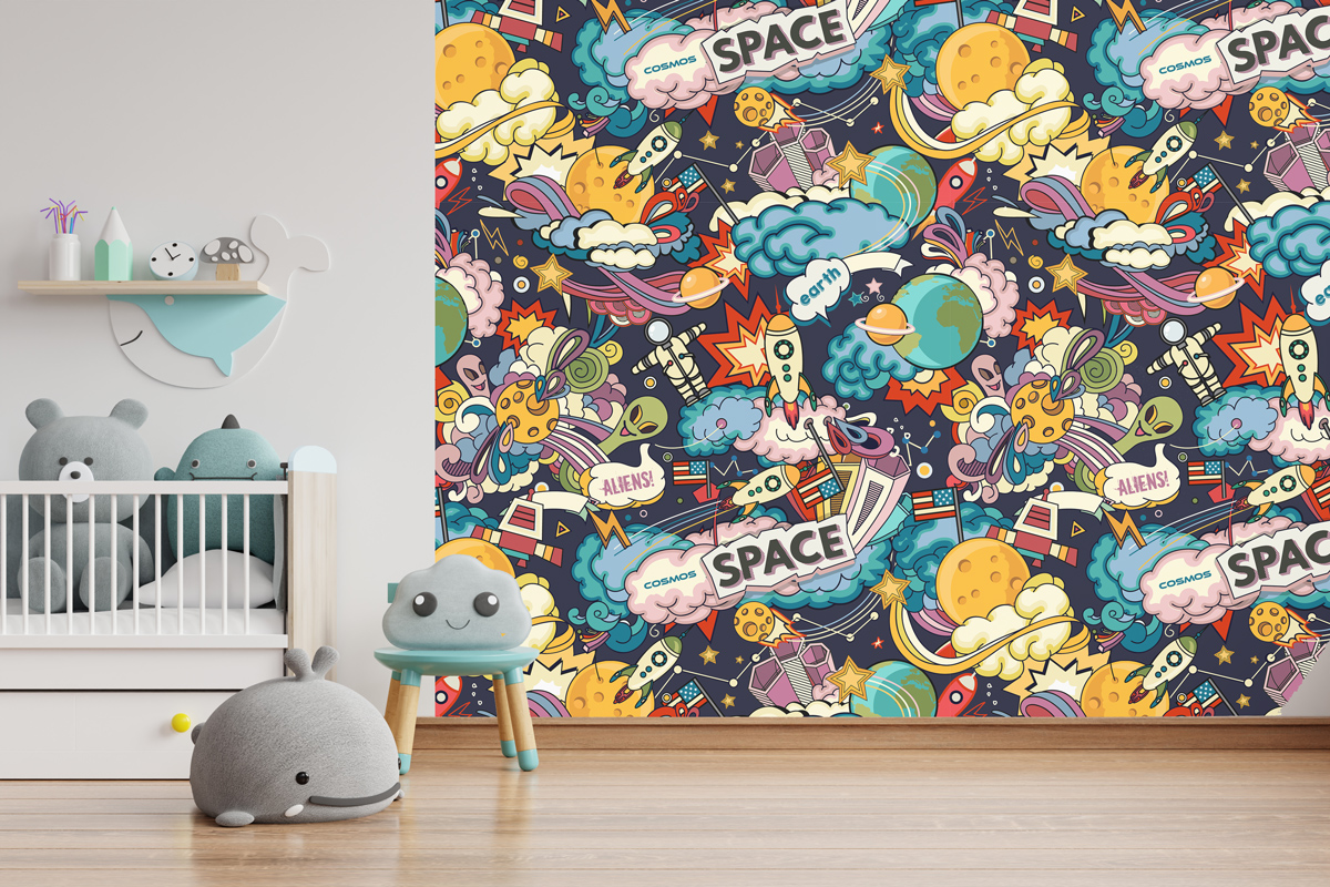 Tapeta - Szaleństwo w kosmosie - fototapeta.shop