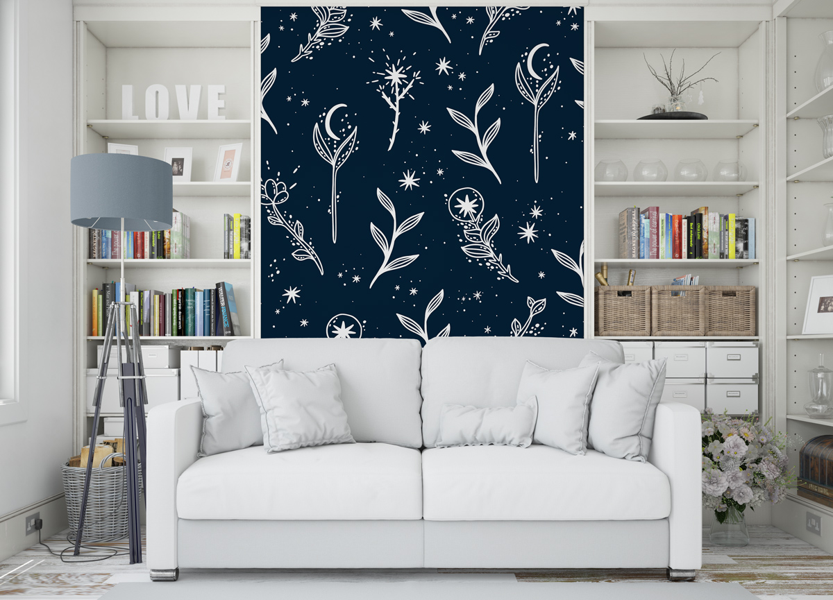 Tapeta - Kosmiczne kwiaty - fototapeta.shop