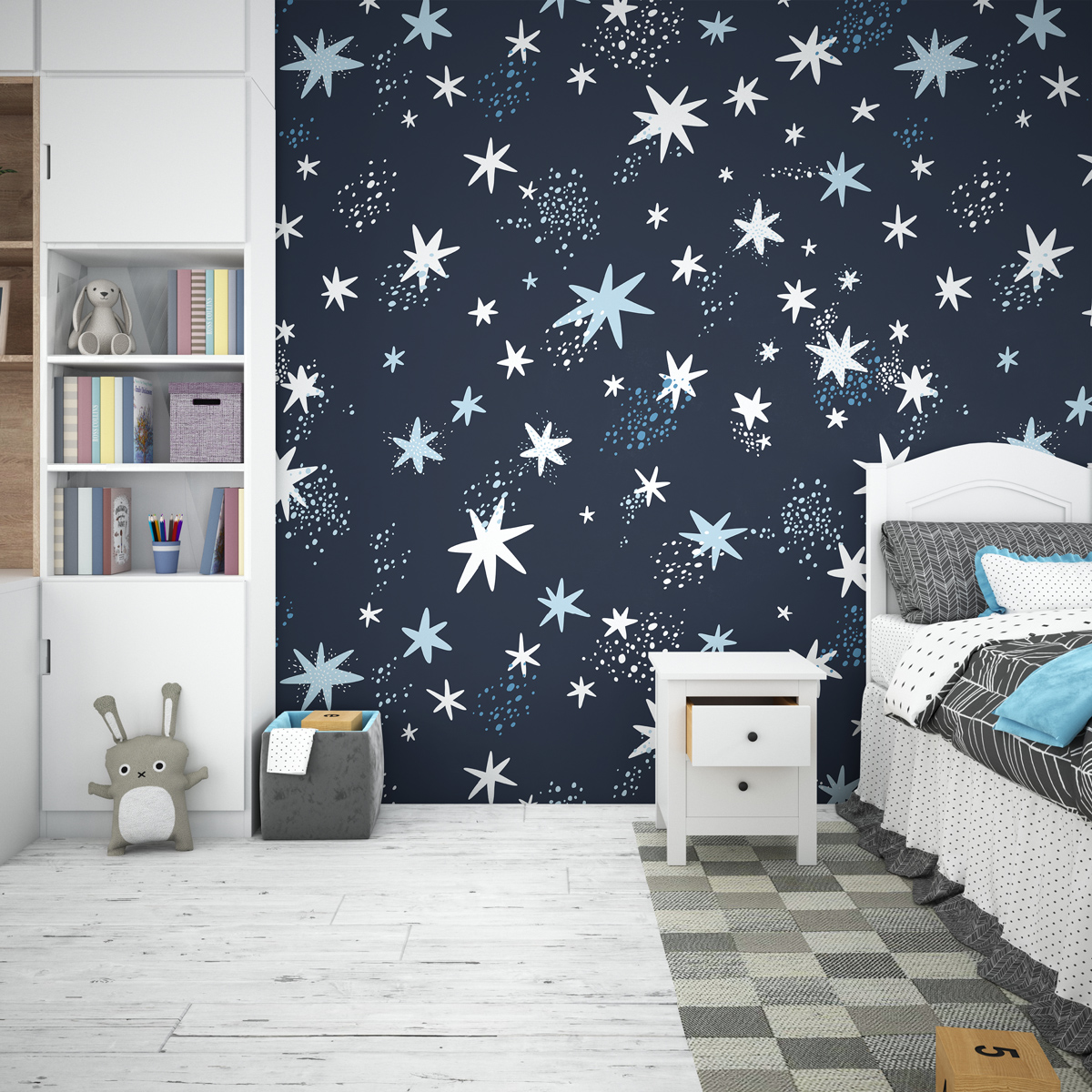 Tapeta - Gwiezdny pył i gwiazdki - fototapeta.shop