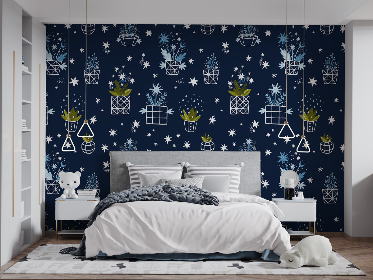 Tapeta - Gwiezdne rośliny - fototapeta.shop