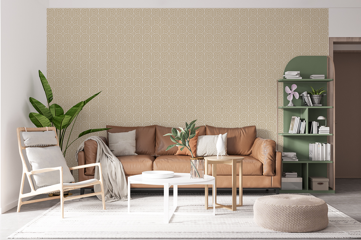 Tapeta - Zawijane ślimaki jasne i beżowe - fototapeta.shop