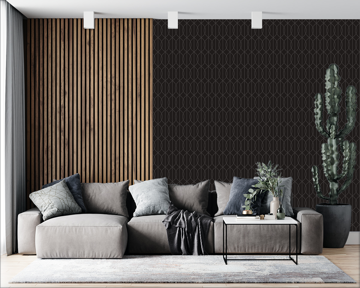 Tapeta - Delikatne łańcuszki na ciemnym tle - fototapeta.shop