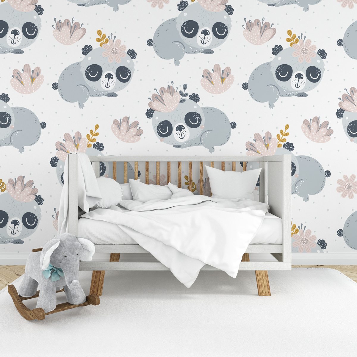 Tapeta - Śpiące pandy - fototapeta.shop