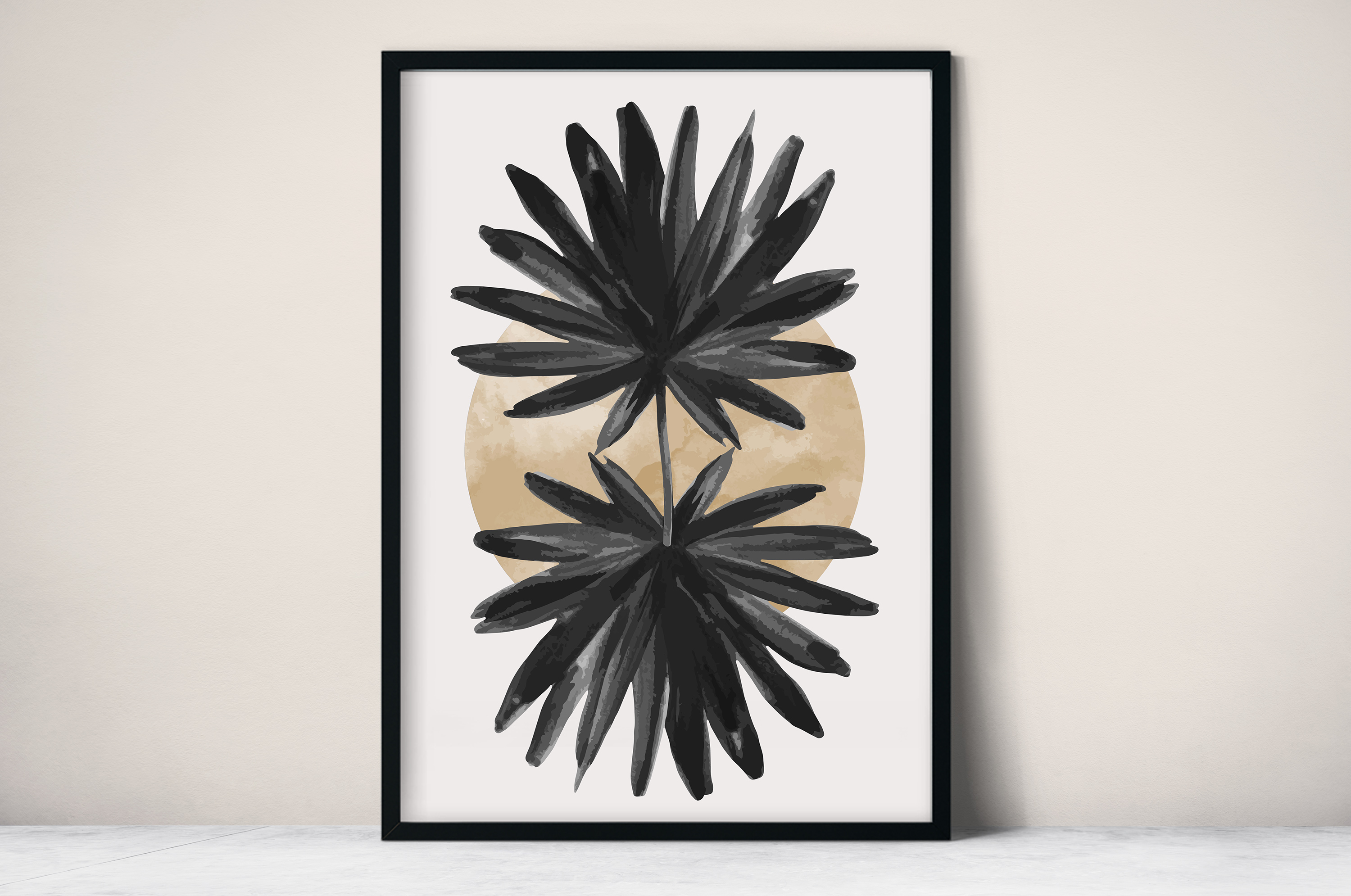 Plakat - Dwie palmy - fototapeta.shop