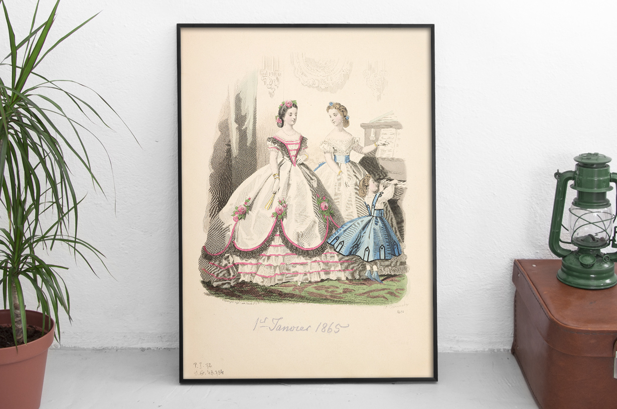 Francuska moda XIX w. - Carrache, Rytownik