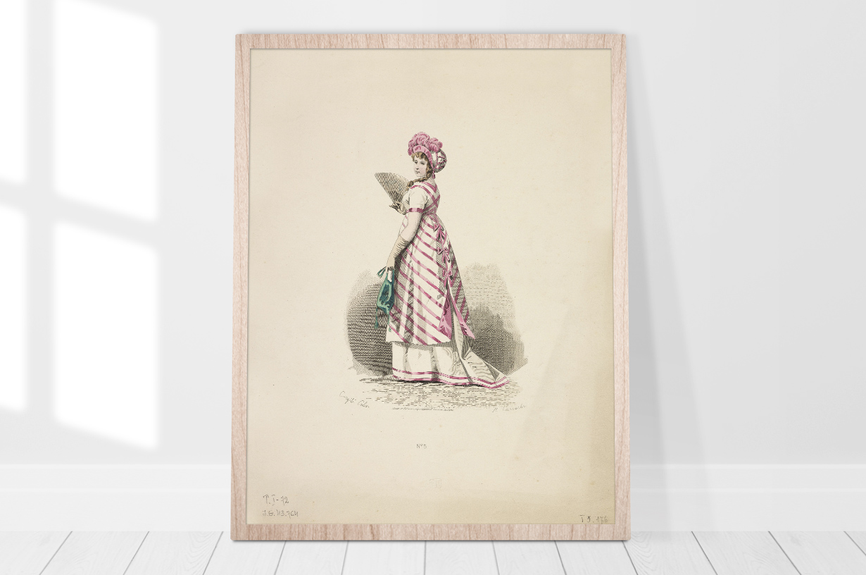 Suknia francuska Carrache, Rytownik