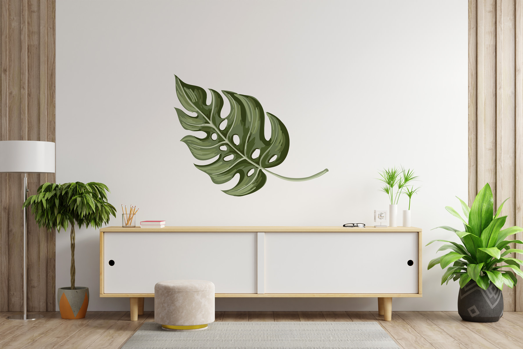 Naklejka - Liść monstery - fototapeta.shop