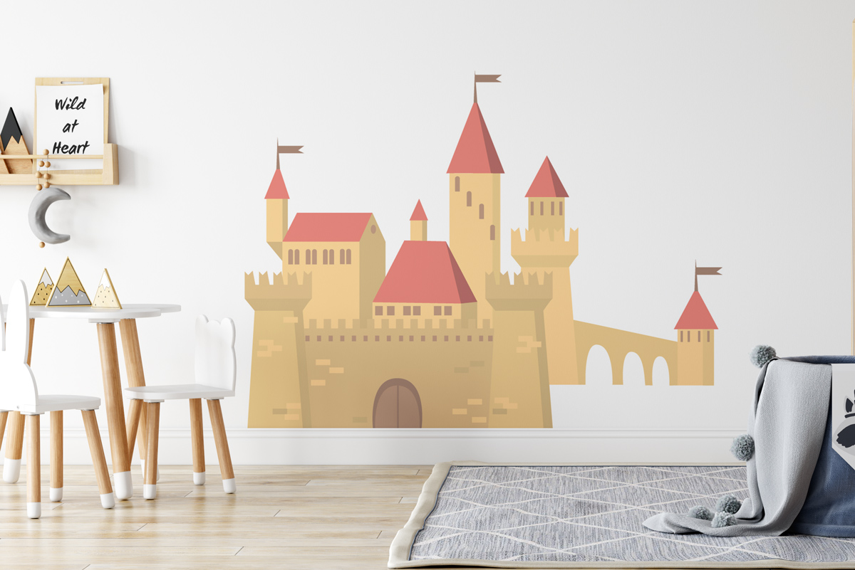 Naklejka - Bajkowy piaskowy pałac - fototapeta.shop