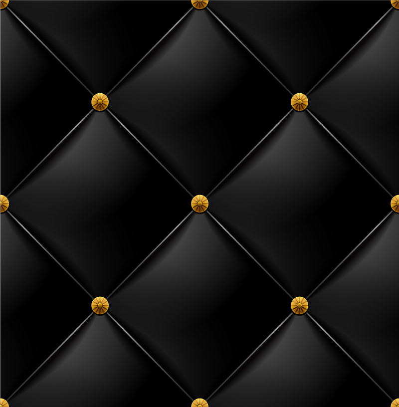 Pikowany czarny materiał