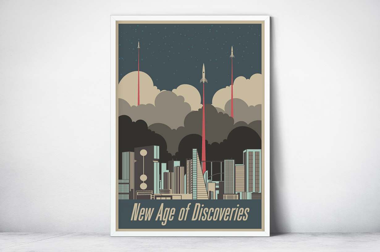 Plakat - Nowa era odkryć kosmicznych - fototapeta.shop