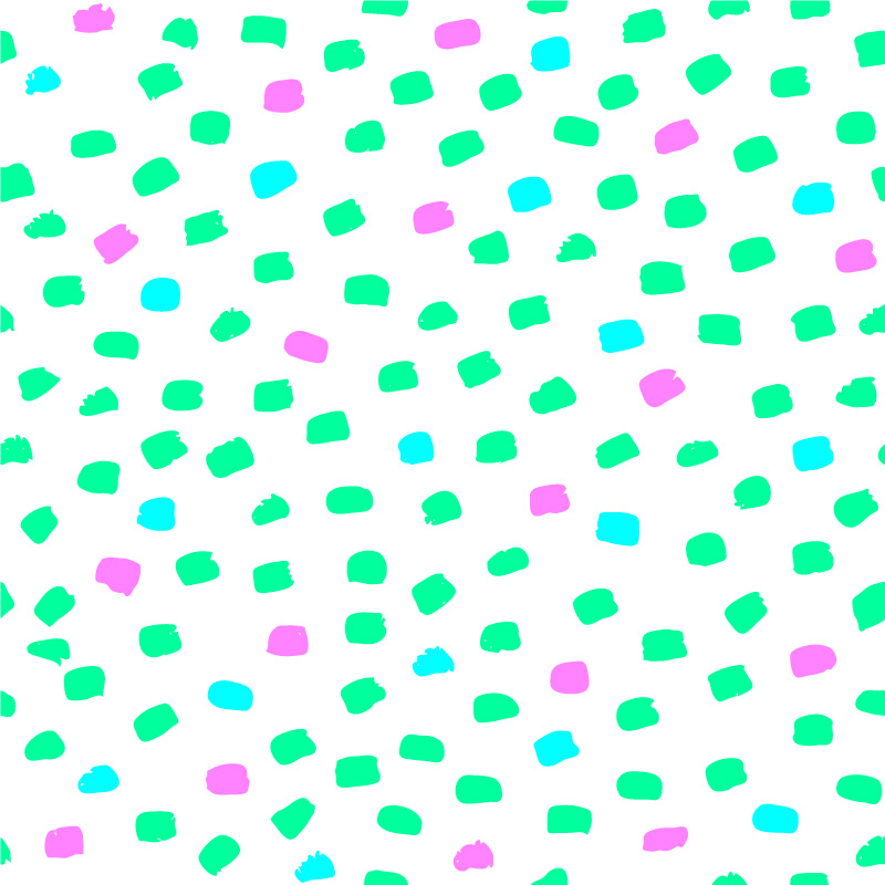 Jaskrawe plamki z różowym akcentem